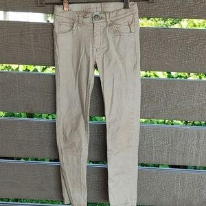 U toddler girls skinny leg‎ stretch pant gold 5
